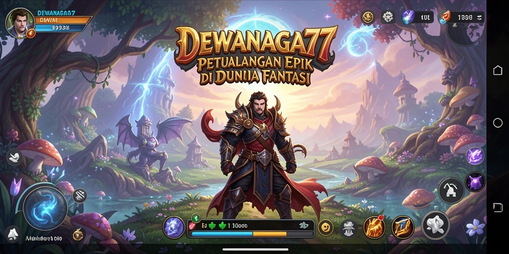 Tampilan gameplay <strong>DEWANAGA77</strong> yang menawan dengan aksi petualangan yang intens.