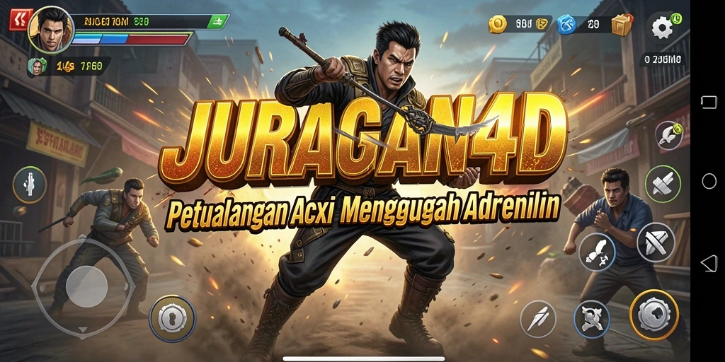 Tangkapan layar utama JURAGAN4D menampilkan aksi gameplay yang mendebarkan.