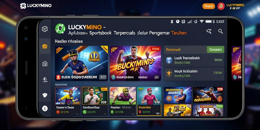 Tangkapan layar gameplay Sportsbook LUCKYMINO menunjukkan pengalaman taruhan yang mendebarkan.