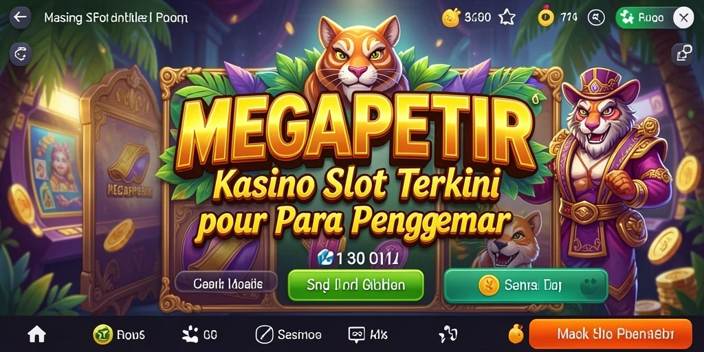 Tampilan menarik dari gameplay MEGAPETIR yang penuh warna.