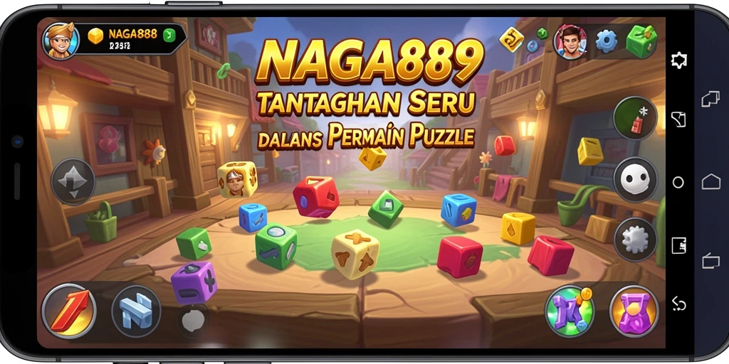 Tampilan gameplay puzzle yang menantang di NAGA889.