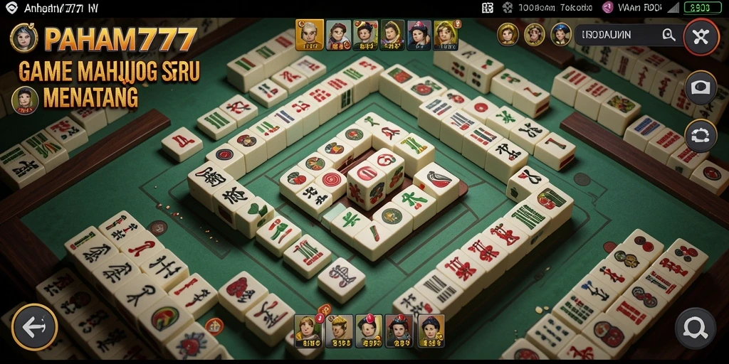 Tampilan menarik dari gameplay Mahjong di PAHAM777.