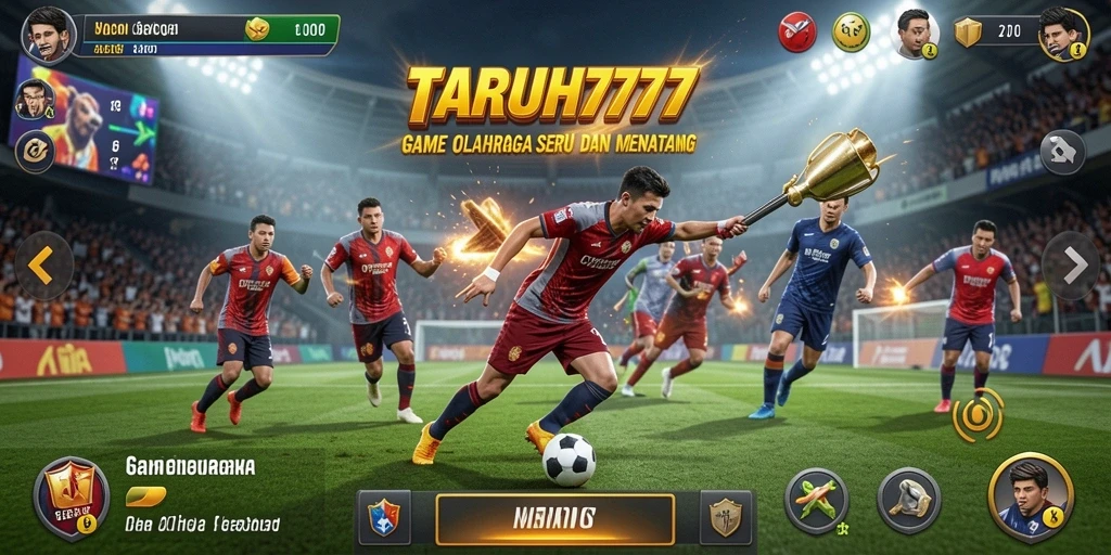 Tangkapan layar dari gameplay TARUH777 yang penuh aksi olahraga.